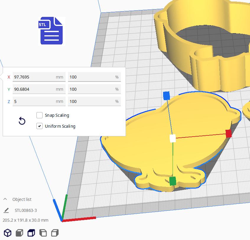 3pc Chick Bath Bomb Mold STL File