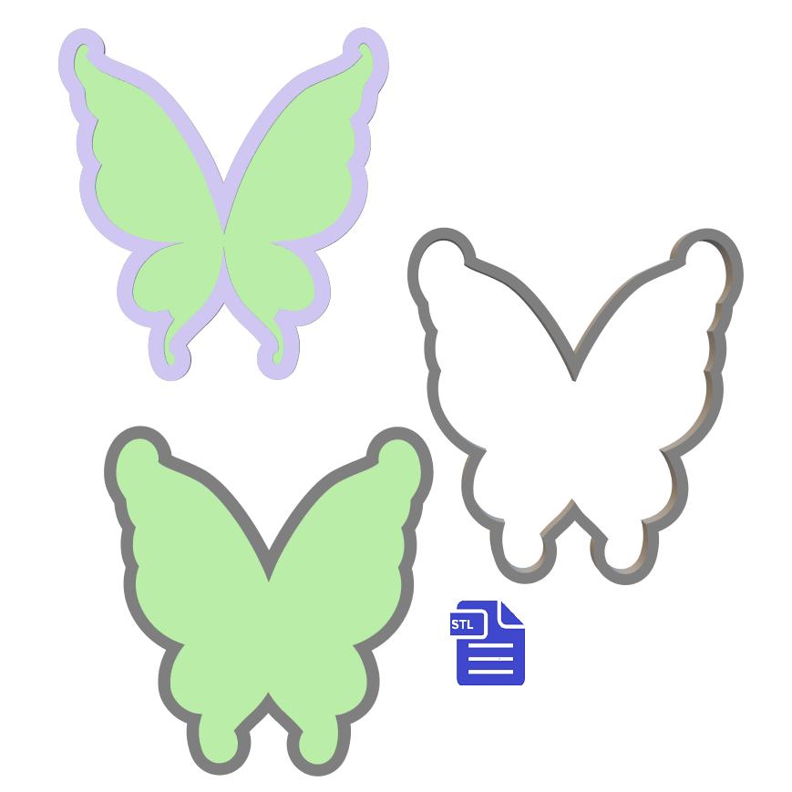 3pc Fairy Wings Bath Bomb Mold STL File