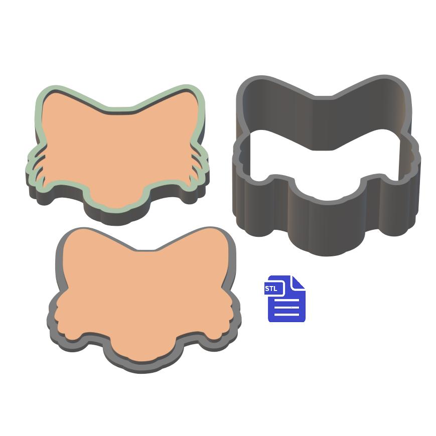 3pc Fox Bath Bomb Mold STL File