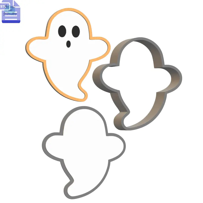 3pc Ghost Bath Bomb Mold STL File - The Crafts and Glitter Shop