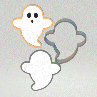 3pc Ghost Bath Bomb Mold STL File - The Crafts and Glitter Shop