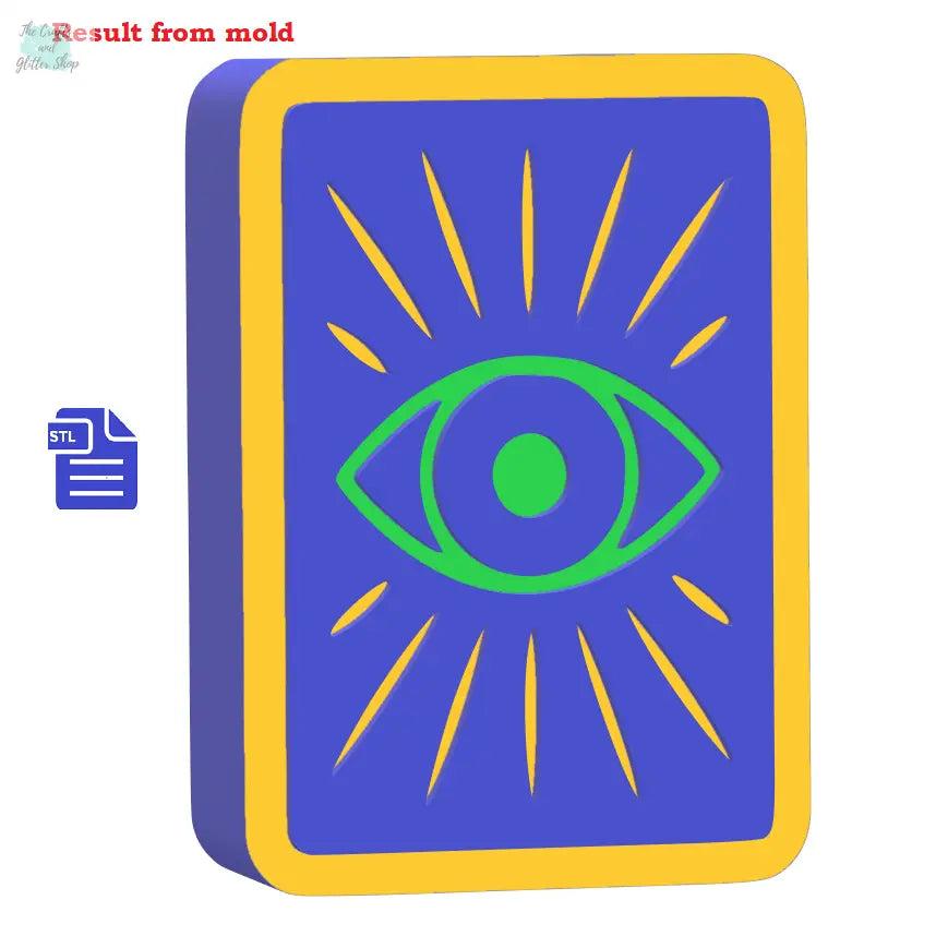 3pc Intuition Tarot Card Bath Bomb Mold STL File - FILE ONLY for 3D printing your own molds for bath bombs solid shampoo shower steamers