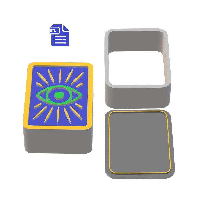 3pc Intuition Tarot Card Bath Bomb Mold STL File - FILE ONLY for 3D printing your own molds for bath bombs solid shampoo shower steamers