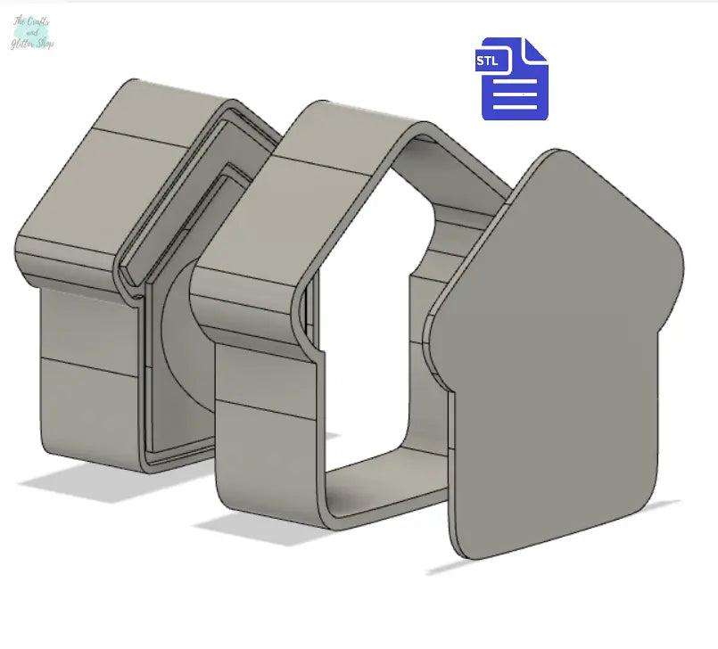 3pc New Home Bath Bomb Mold STL File