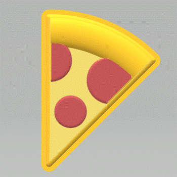 3pc Pizza Slice Bath Bomb Mold STL File