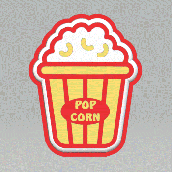 3pc Popcorn Bucket Bath Bomb Mold STL File
