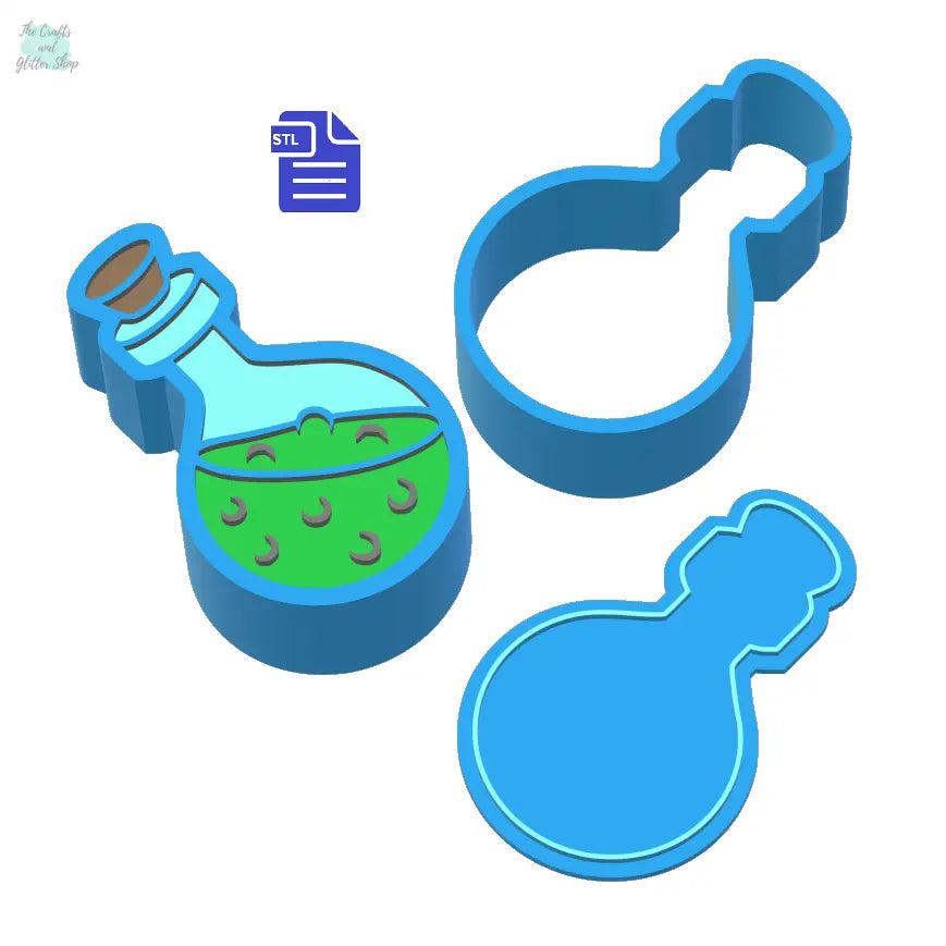 3pc Potion Bath Bomb Mold STL File