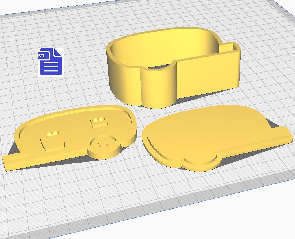 3pc RV Bath Bomb Mold STL File