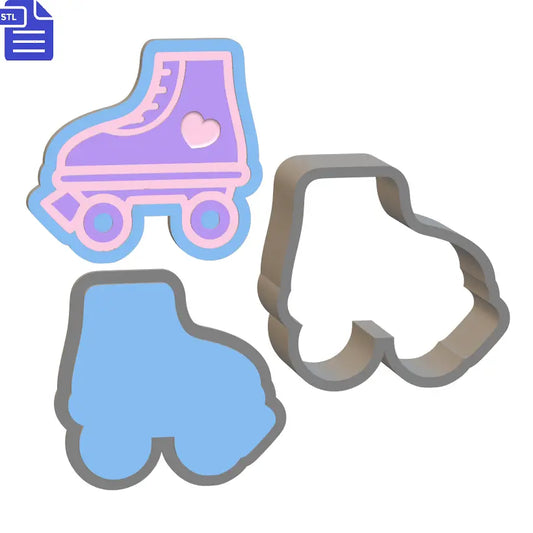 3pc Roller Skate Bath Bomb Mold STL File - The Crafts and Glitter Shop