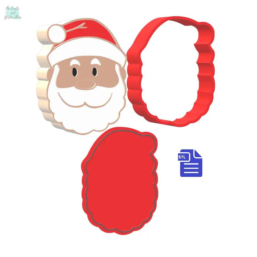 3pc Santa Claus Bath Bomb Mold STL File