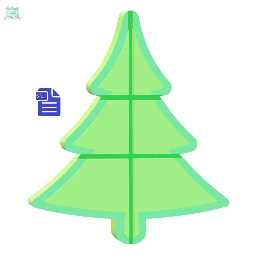 3pc Tree Snap Bar Mold STL File - for 3D printing - FILE ONLY - 3 piece mold for bath bombs and shower steamers snap bars