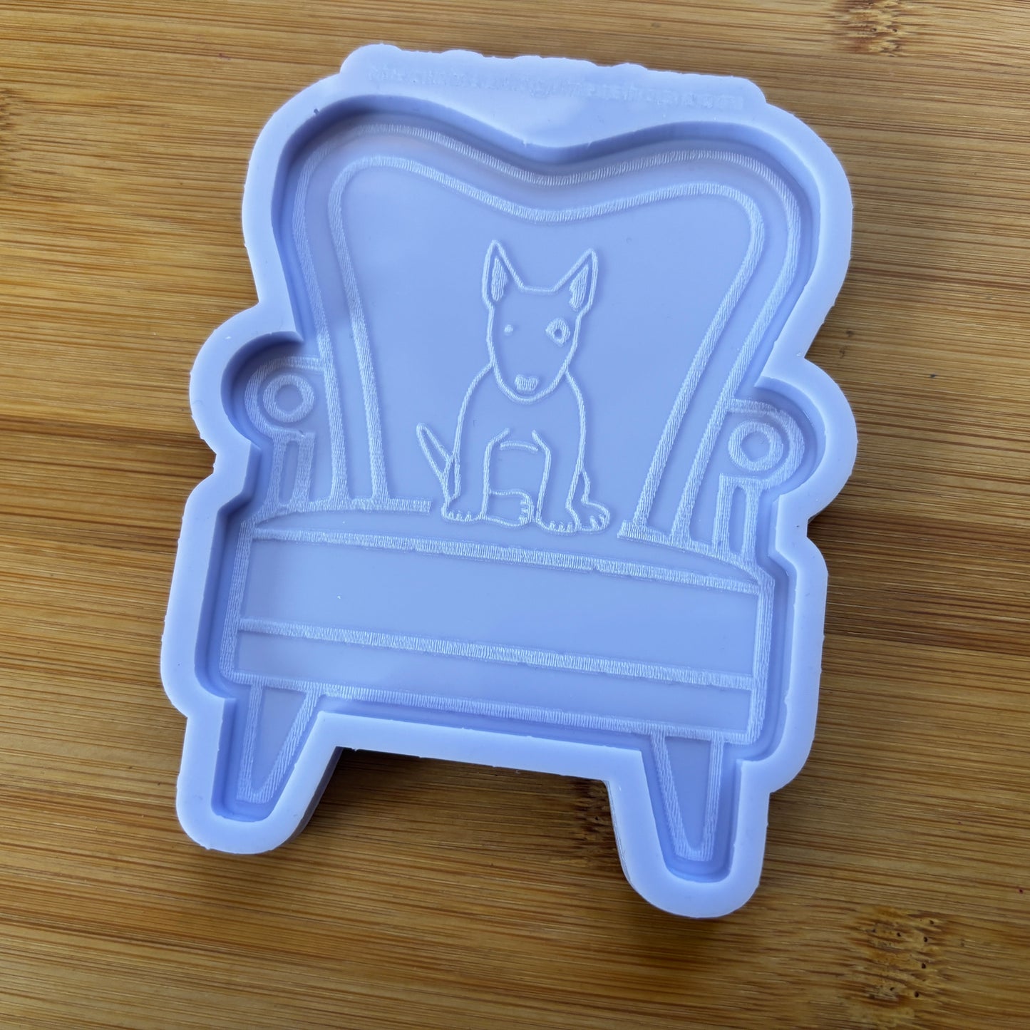 4" Bull Terrier Armchair Silicone Mold