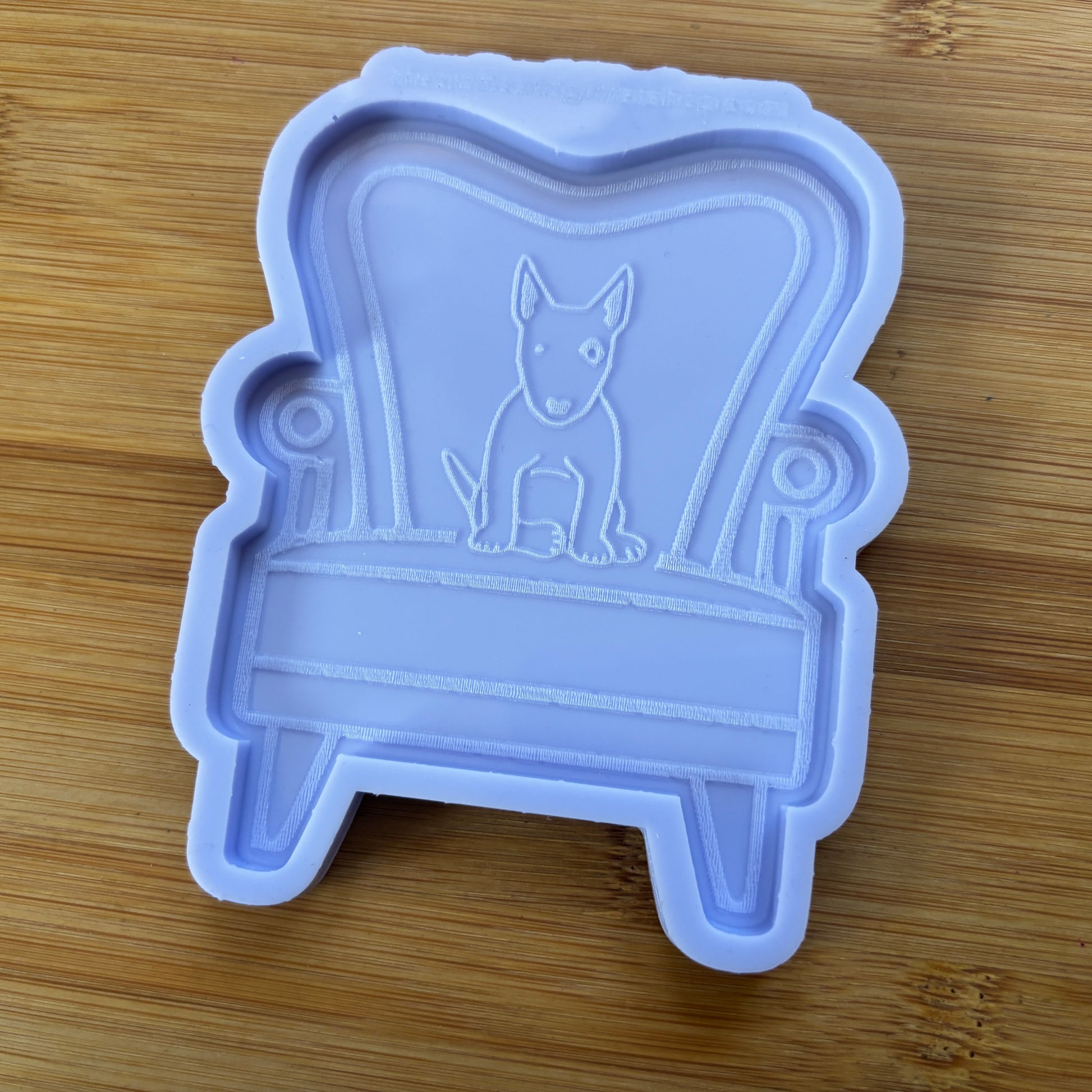 4" Bull Terrier Armchair Silicone Mold