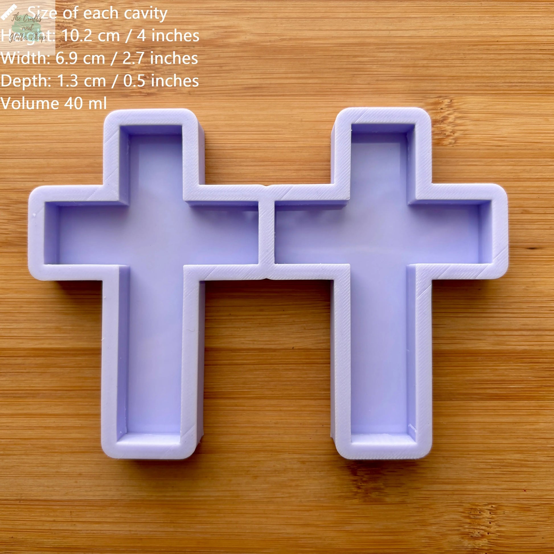 4" Cross Silicone Mold