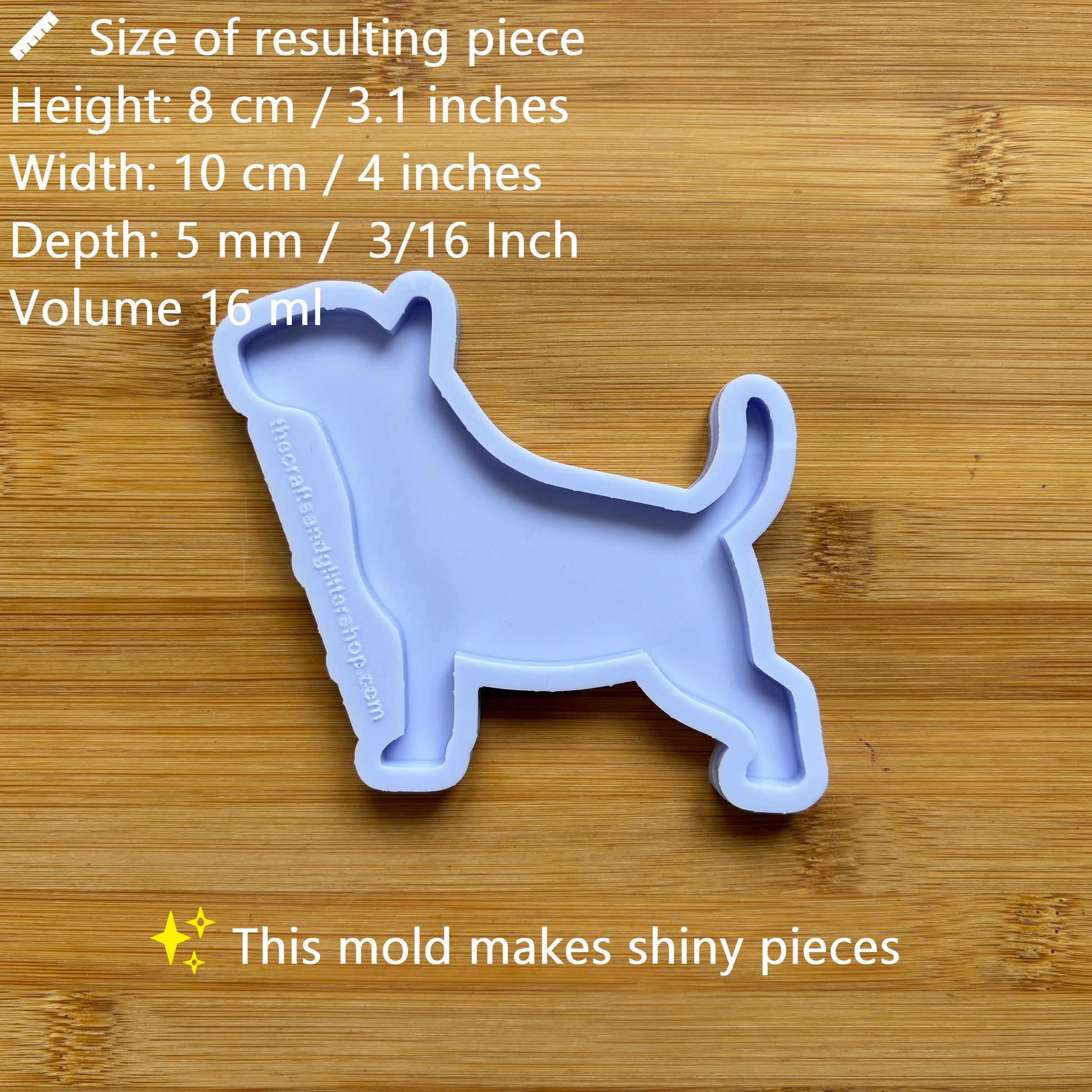 4" English Bull Terrier Silicone Mold