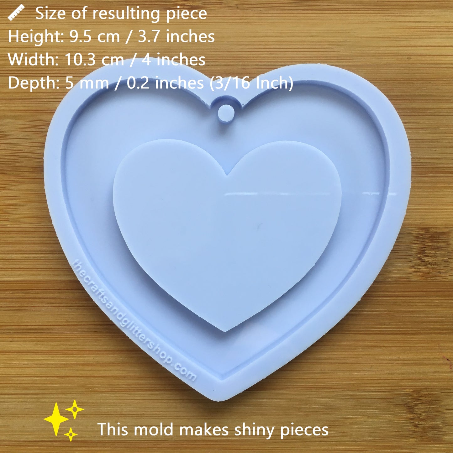 4" Heart Silicone Mold