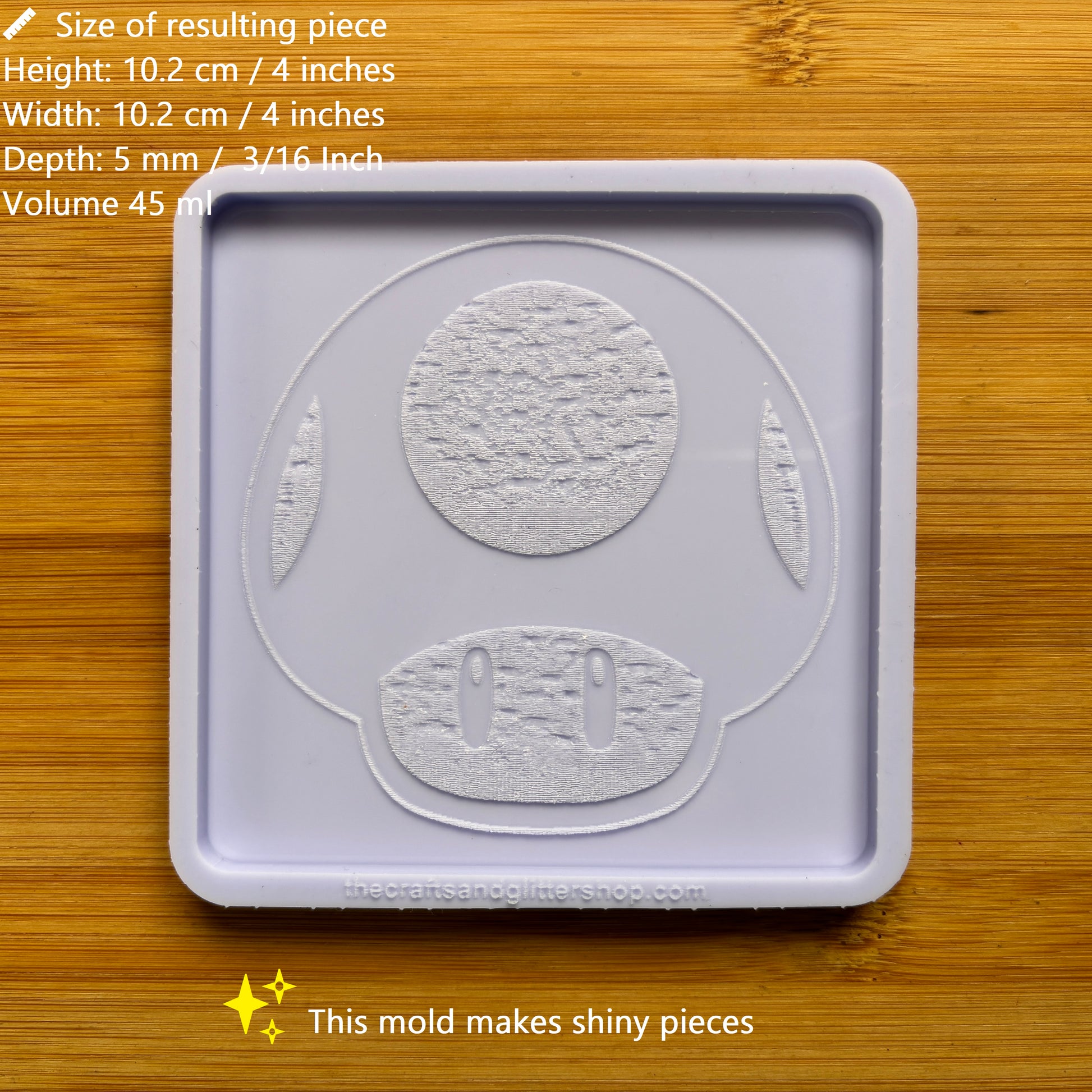 4" Mushroom Bar Silicone Mold