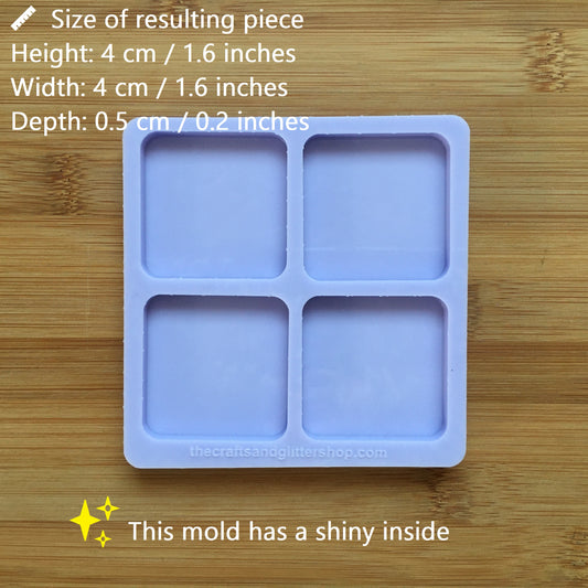 4 cm Square Silicone Mold