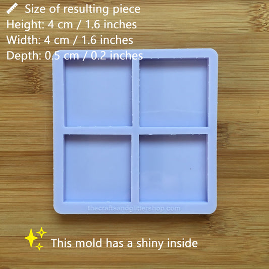 4 cm Square Silicone Mold