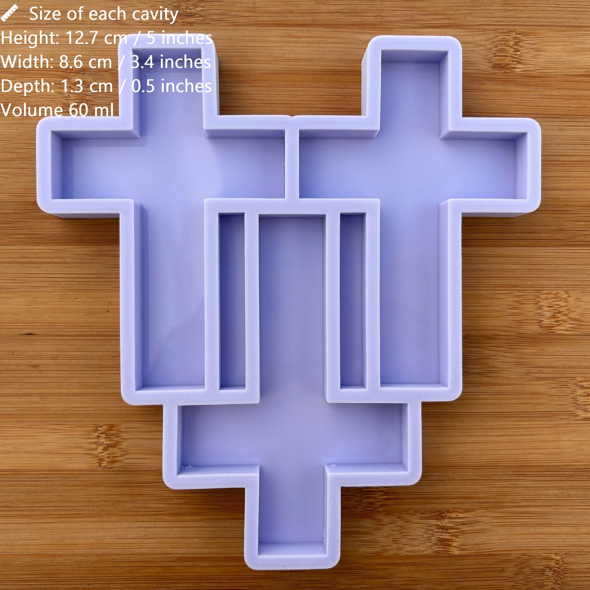 5 inch Cross Silicone Mold - The Crafts and Glitter Shop