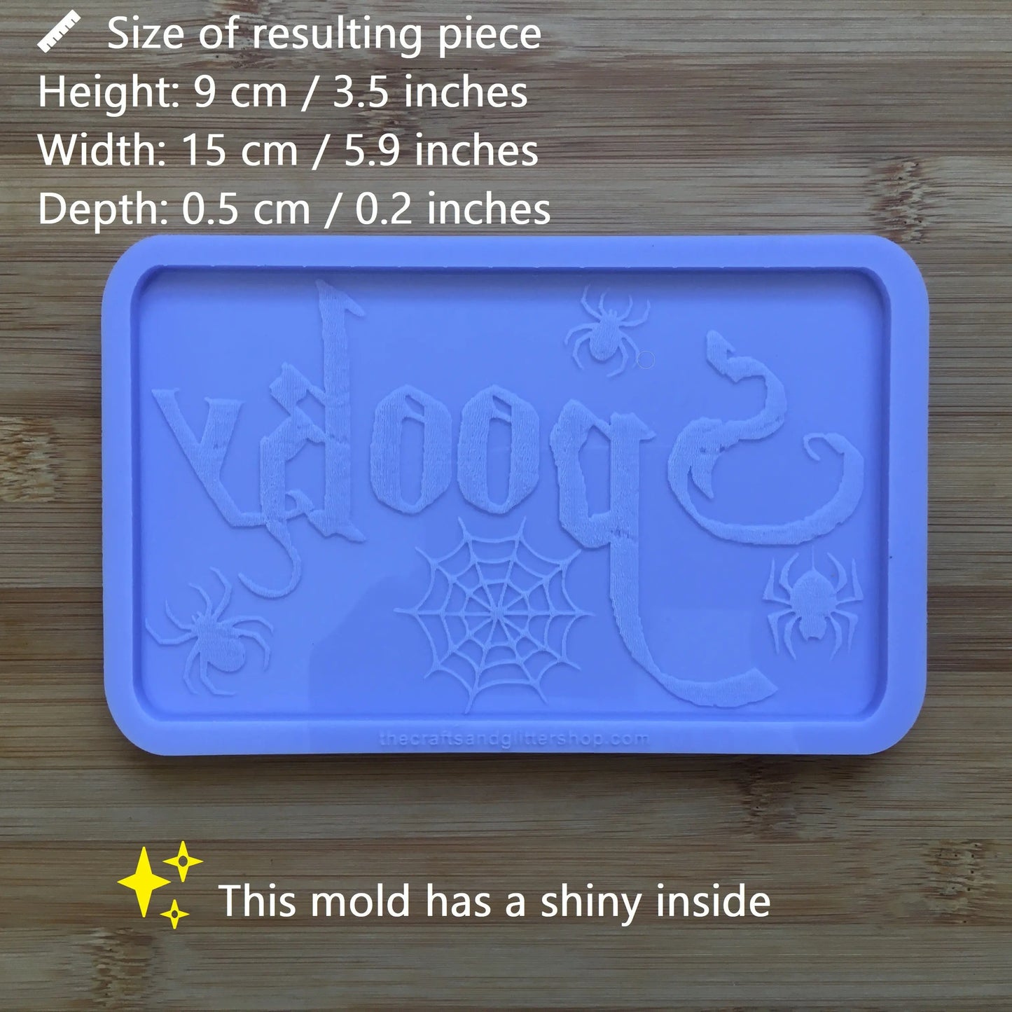 5.9 inch Spooky Silicone Mold The Crafts and Glitter Shop