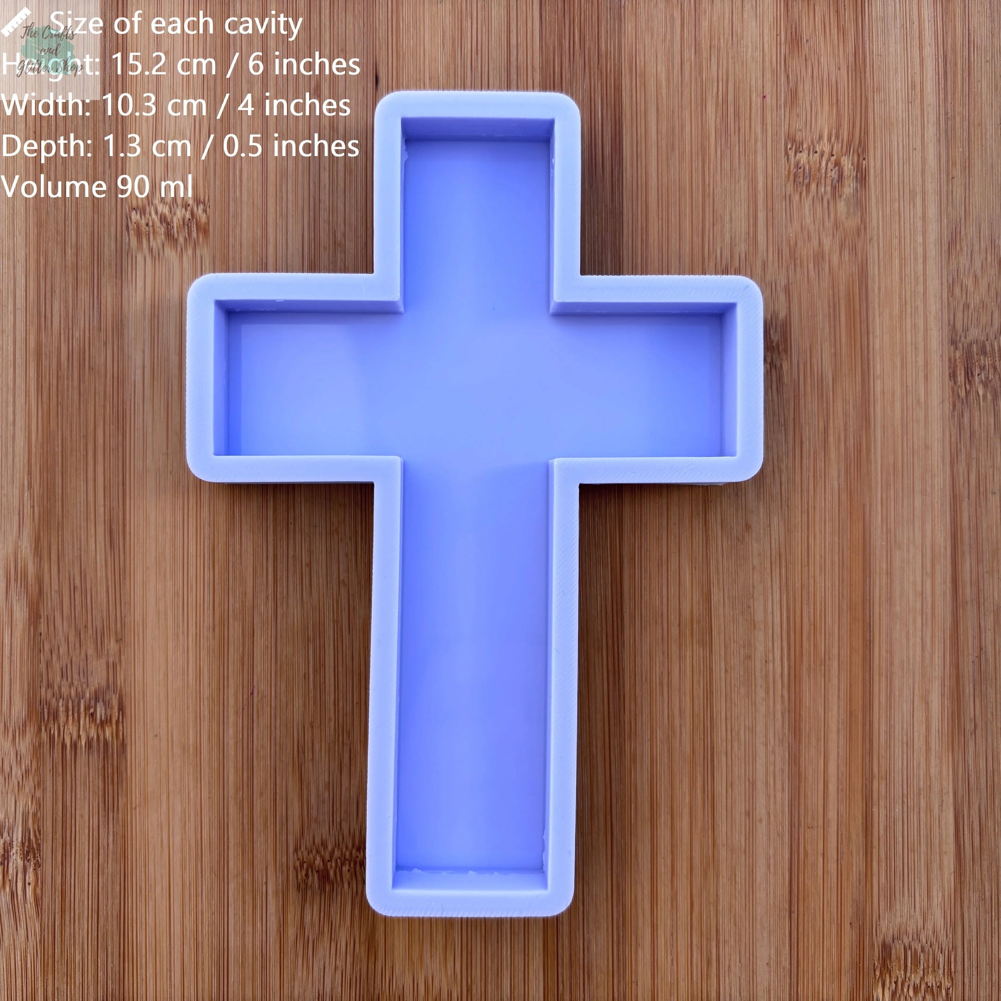 6" Cross Silicone Mold - The Crafts and Glitter Shop