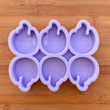 Load image into Gallery viewer, 2 inch Flame Silicone Mold