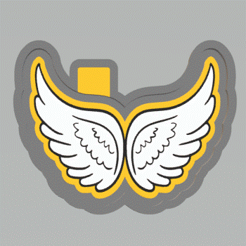 Angel Wings Silicone Mold Housing STL File