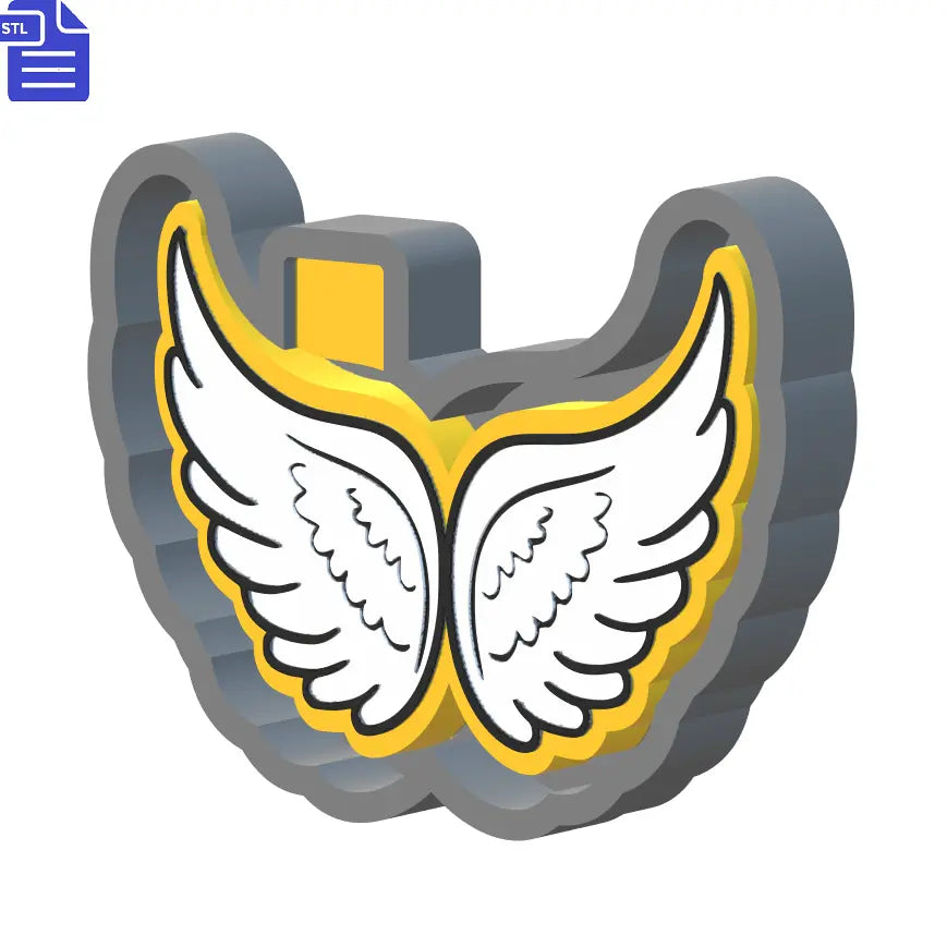 Angel Wings Silicone Mold Housing STL File