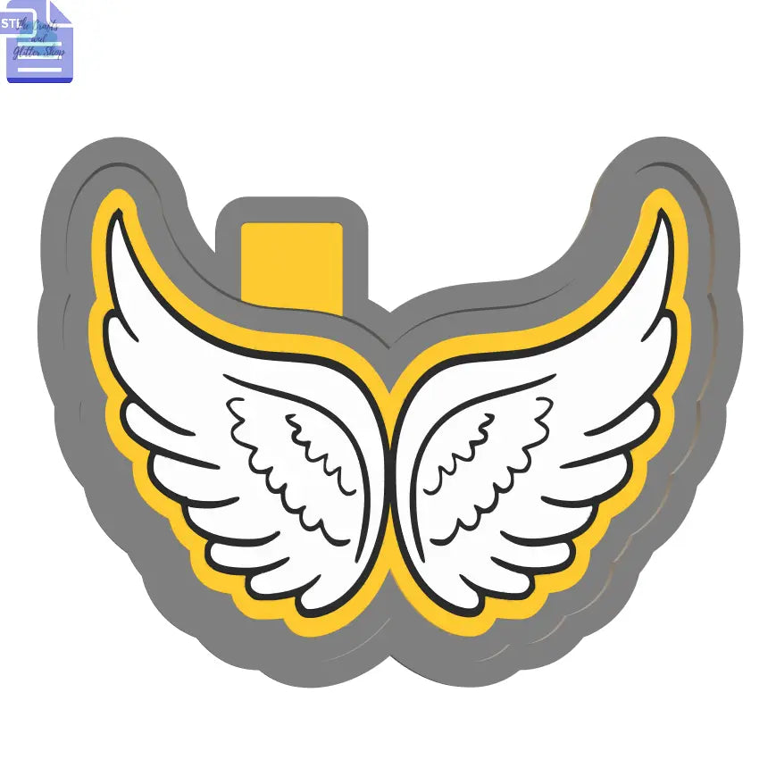 Angel Wings Silicone Mold Housing STL File
