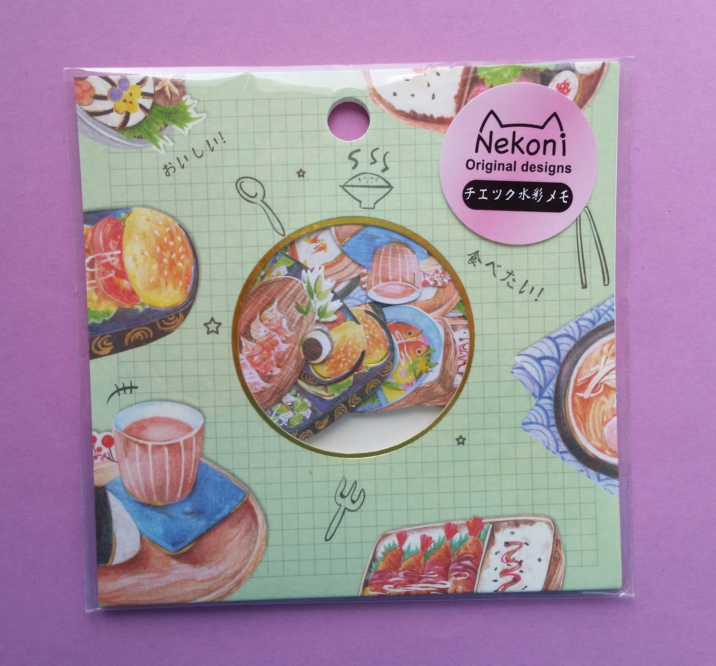 Asian Food & Bentos Sticker Flakes