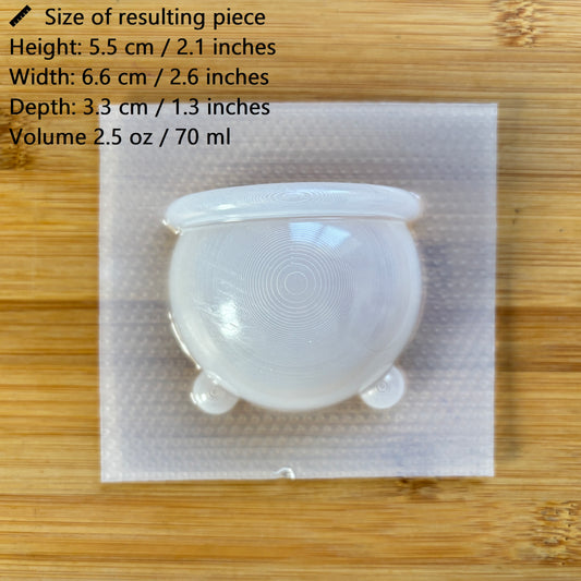 2.5 oz Cauldron Plastic Mold