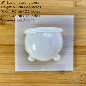 2.5 oz Cauldron Plastic Mold