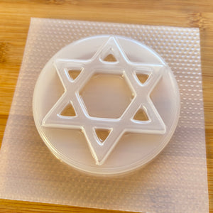 3.4 oz Star of David Plastic Mold