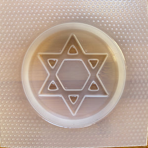 3.4 oz Star of David Plastic Mold