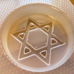 3.4 oz Star of David Plastic Mold