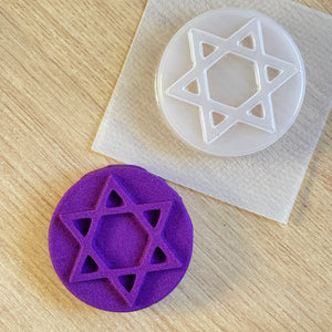 3.4 oz Star of David Plastic Mold