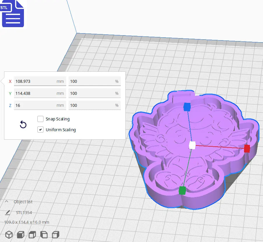 Baby Angel Silicone Mold Housing STL File