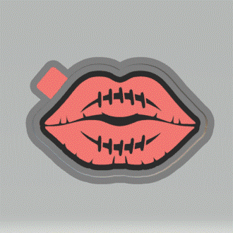 Baseball Lips Silicone Mold Housing STL File