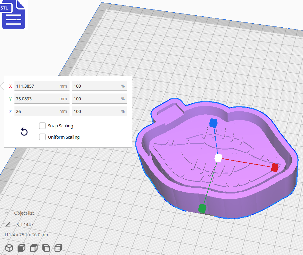 Baseball Lips Silicone Mold Housing STL File
