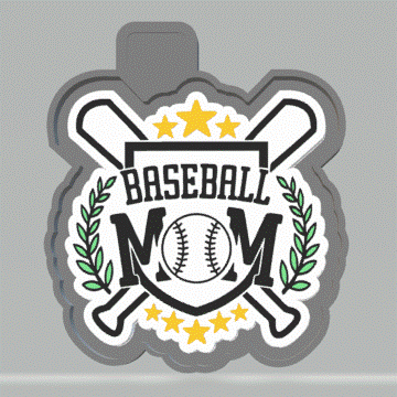 Baseball Mom Silicone Mold Housing STL File