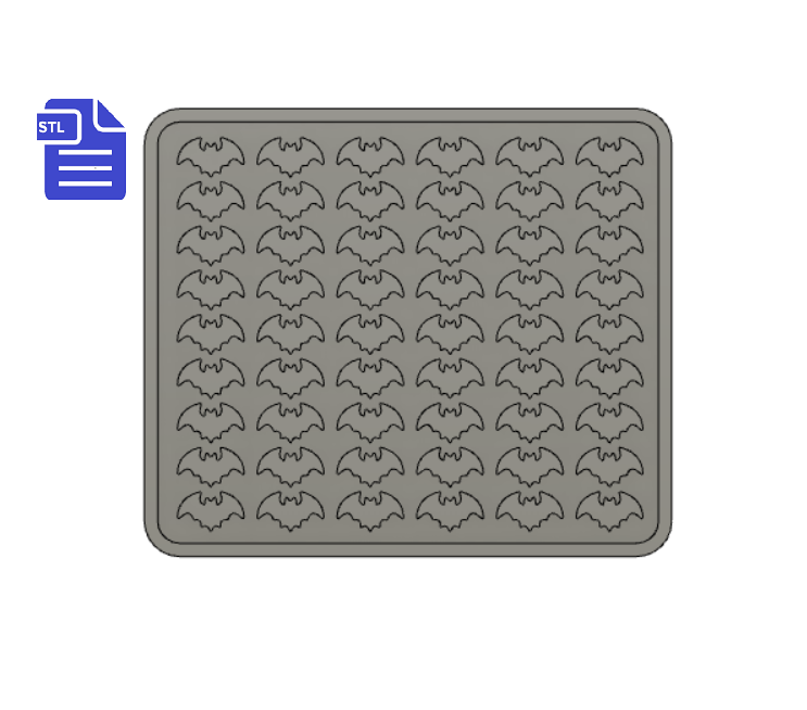 Bats Silicone Mold Housing STL File