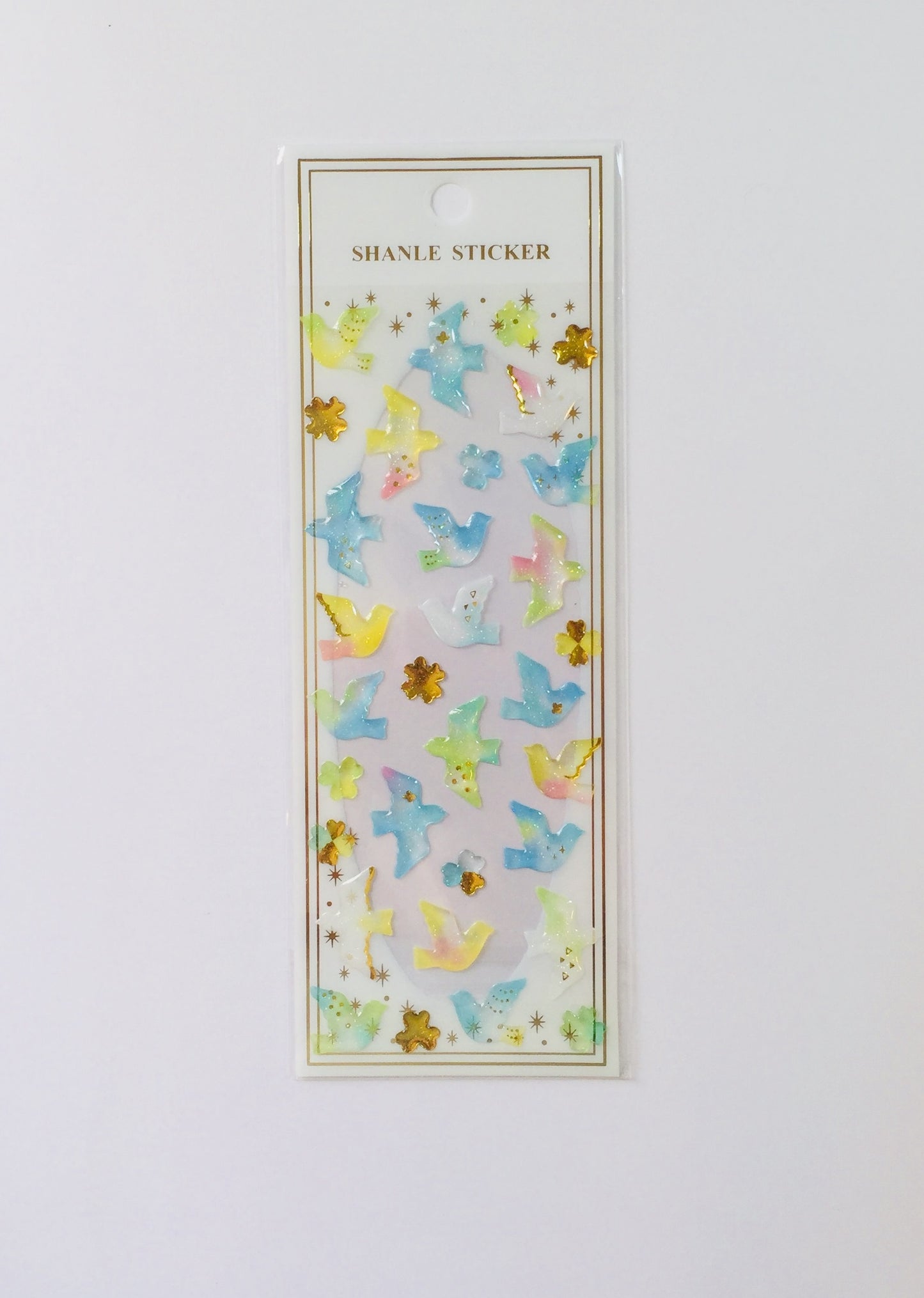 Bird Silhouette Crystal Stickers