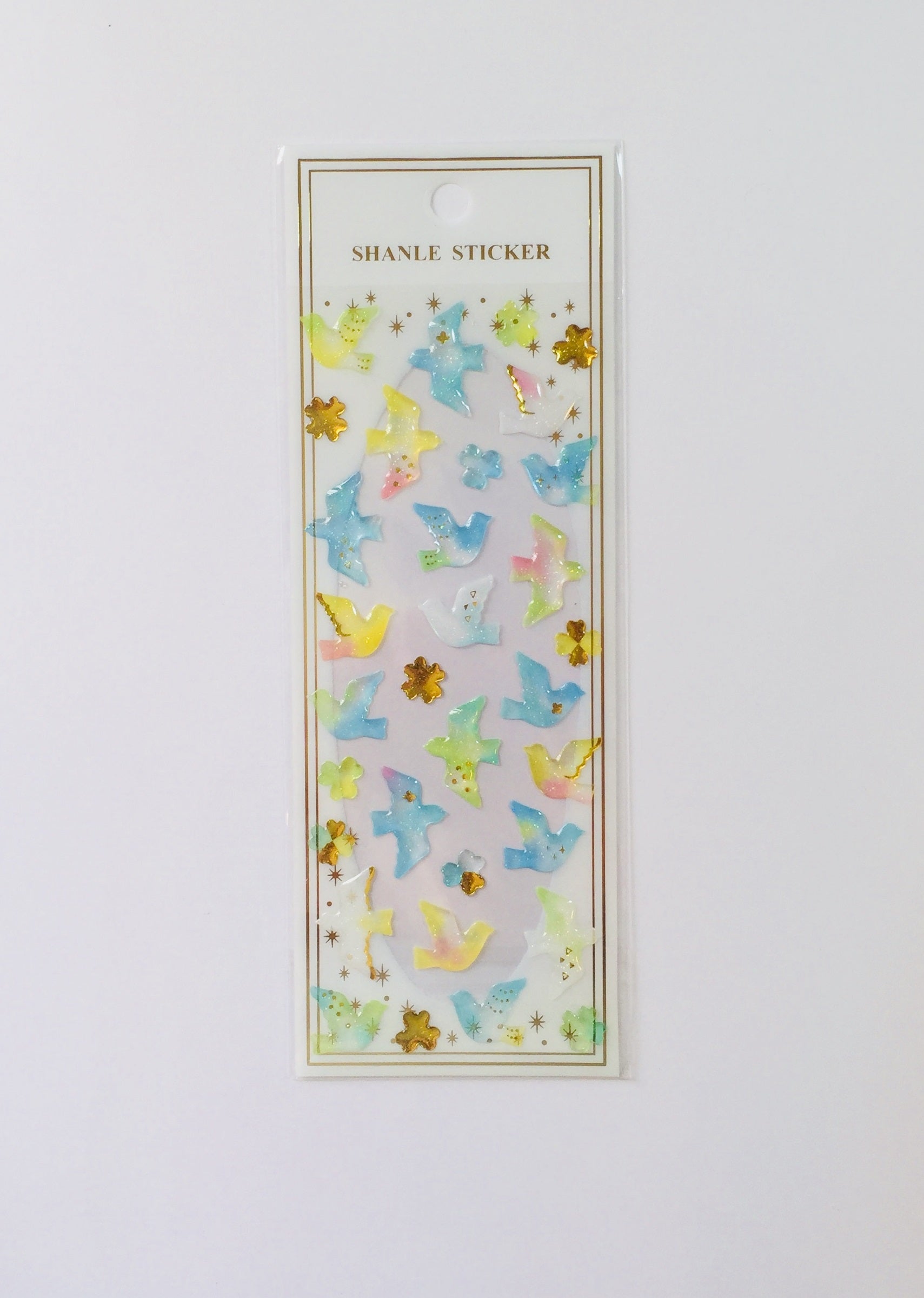 Bird Silhouette Crystal Stickers