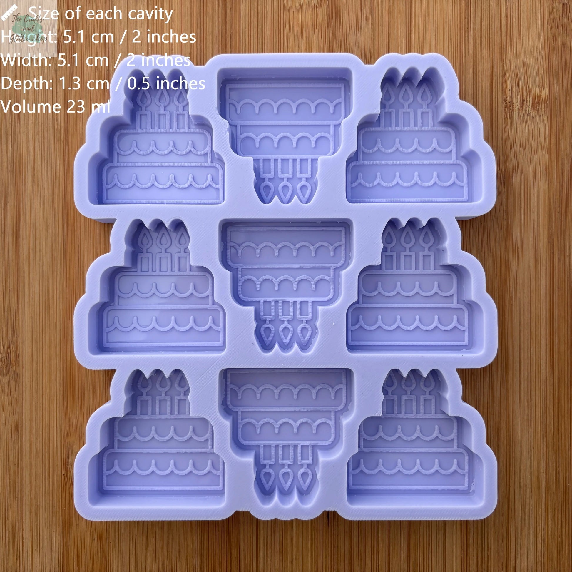 Birthday Cake Silicone Mold - The Crafts and Glitter Shop
