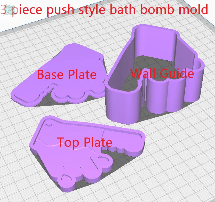 Bloody Cleaver Bath Bomb Mold STL File - The Crafts and Glitter Shop