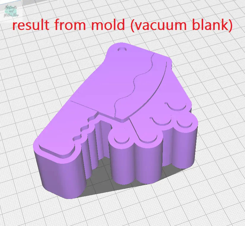 Bloody Cleaver Bath Bomb Mold STL File - The Crafts and Glitter Shop