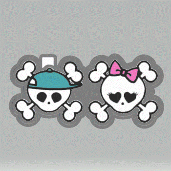 Boy & Girl Pirate Silicone Mold Housing STL File