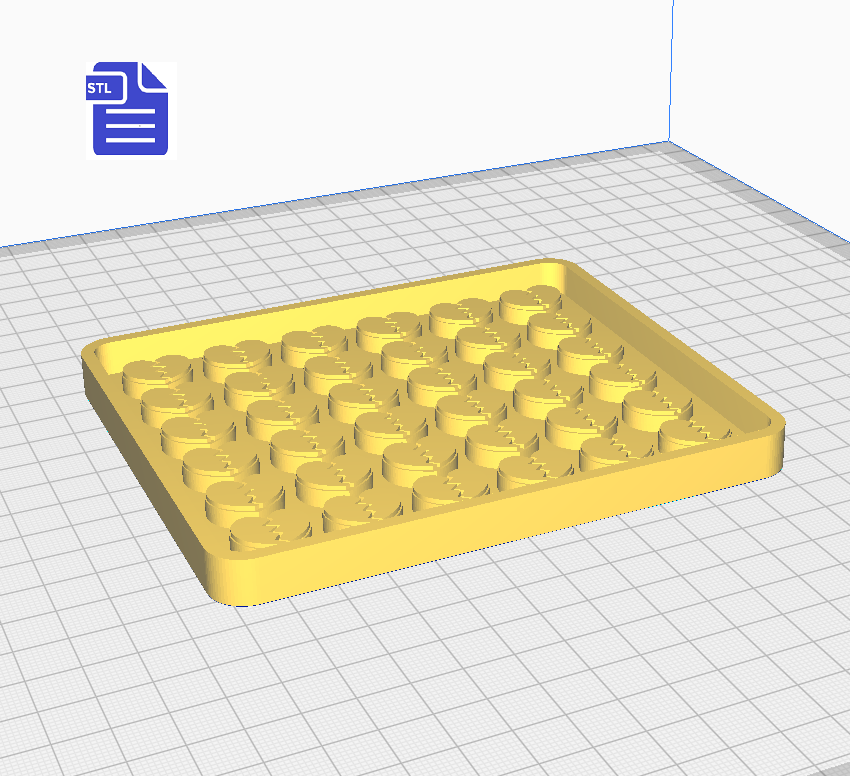 Broken Heart Palette Silicone Mold Housing STL File