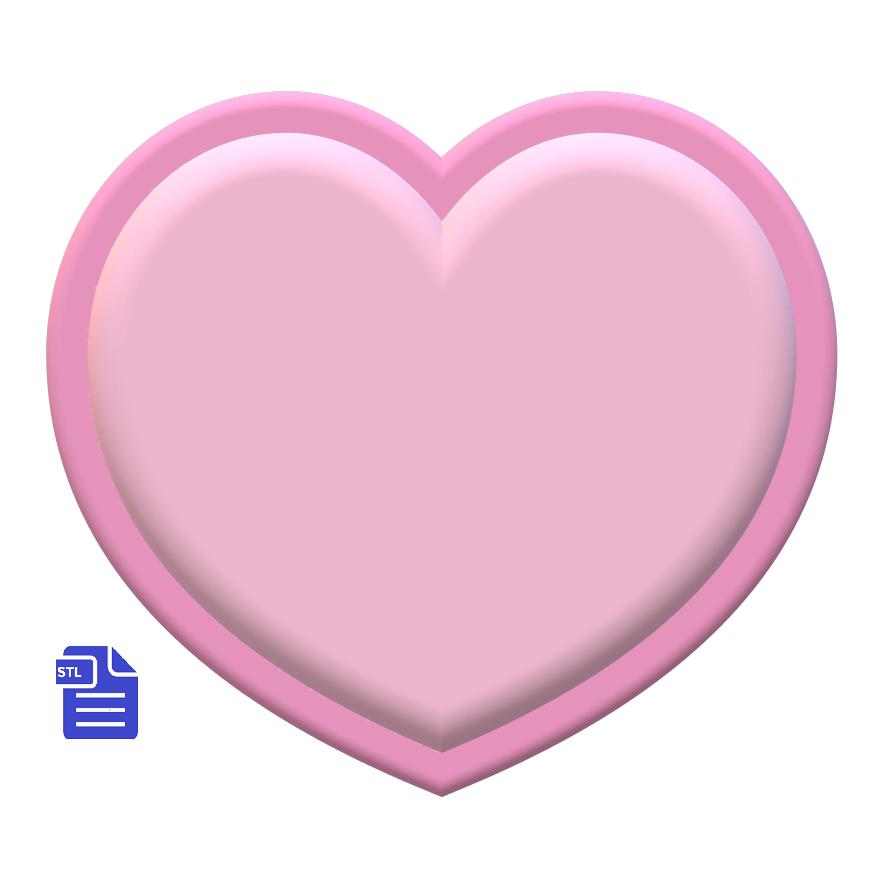 Bubble Heart STL File